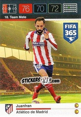 Sticker Juanfran - FIFA 365: 2015-2016. Adrenalyn XL n. 18 - Panini