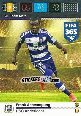 Sticker Frank Acheampong - FIFA 365: 2015-2016. Adrenalyn XL n. 23 - Panini