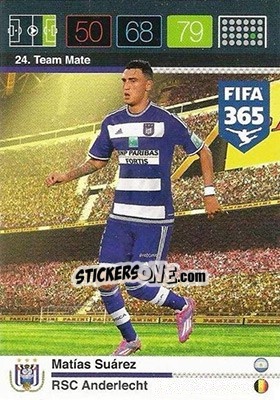 Sticker Matías Suárez - FIFA 365: 2015-2016. Adrenalyn XL n. 24 - Panini