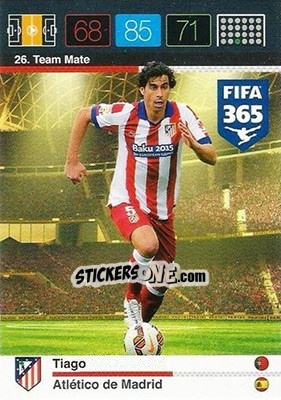 Sticker Tiago Mendes - FIFA 365: 2015-2016. Adrenalyn XL n. 26 - Panini
