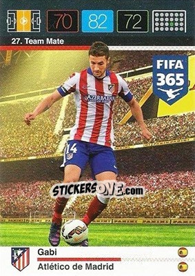 Sticker Gabi - FIFA 365: 2015-2016. Adrenalyn XL n. 27 - Panini