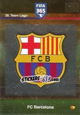 Sticker Team Logo - FIFA 365: 2015-2016. Adrenalyn XL n. 28 - Panini
