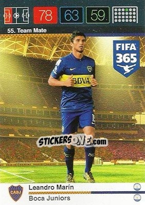 Sticker Leandro Marin - FIFA 365: 2015-2016. Adrenalyn XL n. 55 - Panini