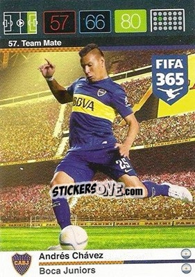 Sticker Andrés Chávez - FIFA 365: 2015-2016. Adrenalyn XL n. 57 - Panini