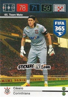 Sticker Cássio - FIFA 365: 2015-2016. Adrenalyn XL n. 65 - Panini