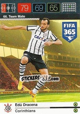 Sticker Edu Dracena - FIFA 365: 2015-2016. Adrenalyn XL - Panini