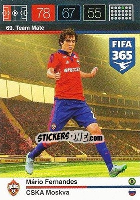 Sticker Mário Fernandes - FIFA 365: 2015-2016. Adrenalyn XL - Panini