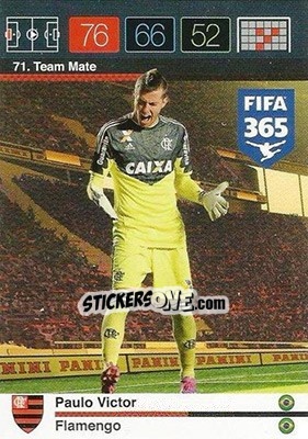 Sticker Paulo Victor - FIFA 365: 2015-2016. Adrenalyn XL - Panini