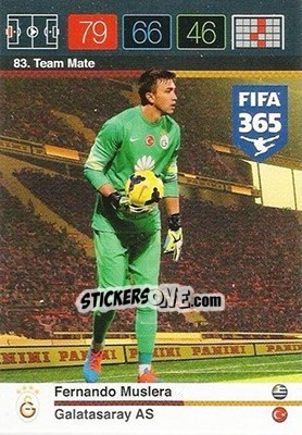 Sticker Fernando Muslera - FIFA 365: 2015-2016. Adrenalyn XL n. 83 - Panini