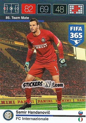 Sticker Samir Handanovic - FIFA 365: 2015-2016. Adrenalyn XL n. 86 - Panini