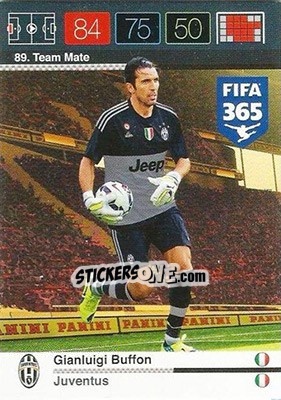 Sticker Gianluigi Buffon - FIFA 365: 2015-2016. Adrenalyn XL n. 89 - Panini