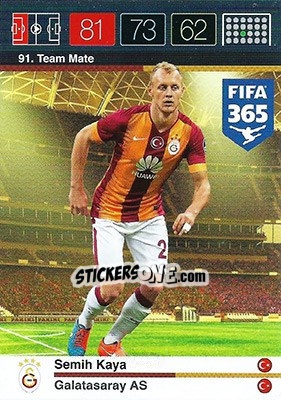 Figurina Semih Kaya - FIFA 365: 2015-2016. Adrenalyn XL - Panini