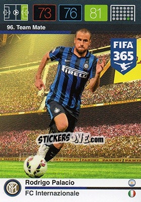 Sticker Rodrigo Palacio - FIFA 365: 2015-2016. Adrenalyn XL n. 96 - Panini