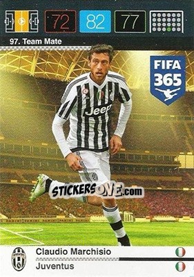 Sticker Claudio Marchisio - FIFA 365: 2015-2016. Adrenalyn XL n. 97 - Panini