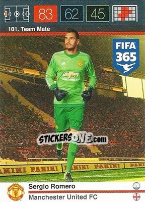 Sticker Sergio Romero - FIFA 365: 2015-2016. Adrenalyn XL n. 101 - Panini