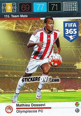 Sticker Matthieu Dossevi - FIFA 365: 2015-2016. Adrenalyn XL - Panini