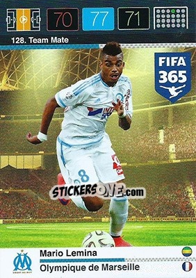 Sticker Mario Lemina - FIFA 365: 2015-2016. Adrenalyn XL n. 128 - Panini