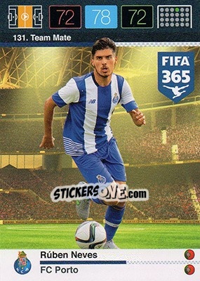 Sticker Rúben Neves - FIFA 365: 2015-2016. Adrenalyn XL n. 131 - Panini