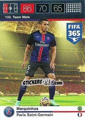 Sticker Marquinhos - FIFA 365: 2015-2016. Adrenalyn XL n. 133 - Panini