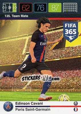 Sticker Edinson Cavani - FIFA 365: 2015-2016. Adrenalyn XL - Panini