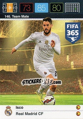 Sticker Isco - FIFA 365: 2015-2016. Adrenalyn XL n. 146 - Panini