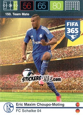 Sticker Eric Maxim Choupo-Moting - FIFA 365: 2015-2016. Adrenalyn XL n. 150 - Panini