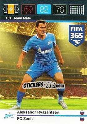 Cromo Aleksandr Ryazantsev - FIFA 365: 2015-2016. Adrenalyn XL n. 151 - Panini