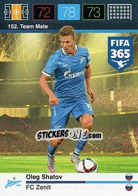 Sticker Oleg Shatov - FIFA 365: 2015-2016. Adrenalyn XL - Panini