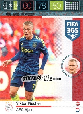 Sticker Viktor Fischer - FIFA 365: 2015-2016. Adrenalyn XL n. 156 - Panini