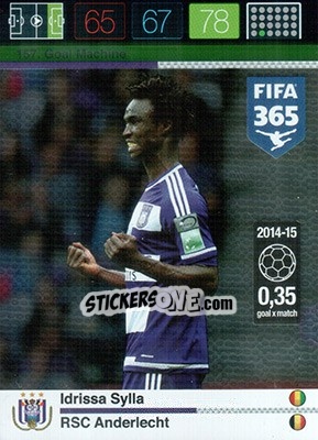 Sticker Idrissa Sylla - FIFA 365: 2015-2016. Adrenalyn XL n. 157 - Panini