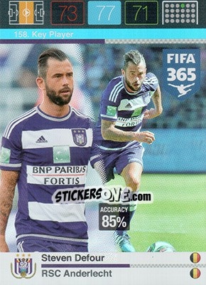 Sticker Steven Defour - FIFA 365: 2015-2016. Adrenalyn XL - Panini