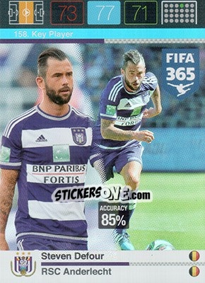 Sticker Steven Defour - FIFA 365: 2015-2016. Adrenalyn XL n. 158 - Panini