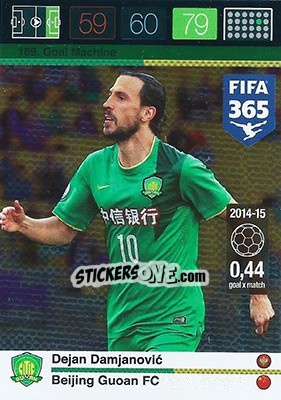 Sticker Dejan Damjanovic - FIFA 365: 2015-2016. Adrenalyn XL n. 169 - Panini