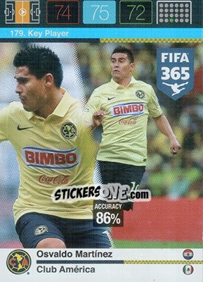 Sticker Osvaldo Martinez - FIFA 365: 2015-2016. Adrenalyn XL n. 179 - Panini