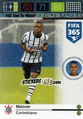 Sticker Malcom - FIFA 365: 2015-2016. Adrenalyn XL n. 183 - Panini
