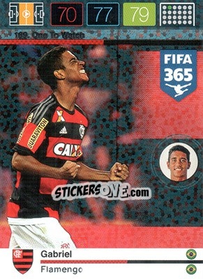 Cromo Gabriel - FIFA 365: 2015-2016. Adrenalyn XL n. 189 - Panini
