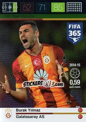 Sticker Burak Yilmaz - FIFA 365: 2015-2016. Adrenalyn XL n. 190 - Panini