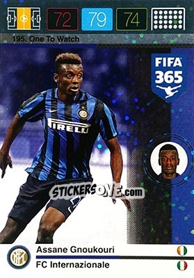 Sticker Assane Gnoukouri - FIFA 365: 2015-2016. Adrenalyn XL - Panini