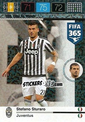 Sticker Stefano Sturaro - FIFA 365: 2015-2016. Adrenalyn XL n. 198 - Panini
