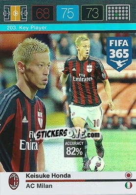 Sticker Keisuke Honda - FIFA 365: 2015-2016. Adrenalyn XL - Panini