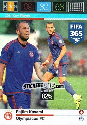 Sticker Pajtim Kasami - FIFA 365: 2015-2016. Adrenalyn XL n. 206 - Panini