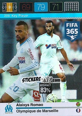 Sticker Alaixys Romao - FIFA 365: 2015-2016. Adrenalyn XL n. 209 - Panini