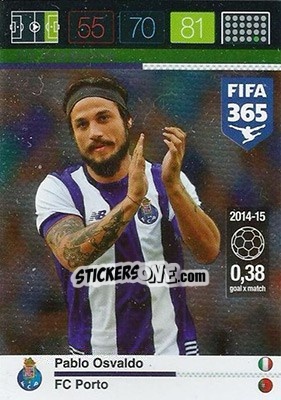 Sticker Pablo Osvaldo - FIFA 365: 2015-2016. Adrenalyn XL - Panini