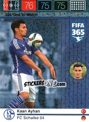 Sticker Kaan Ayhan - FIFA 365: 2015-2016. Adrenalyn XL n. 222 - Panini