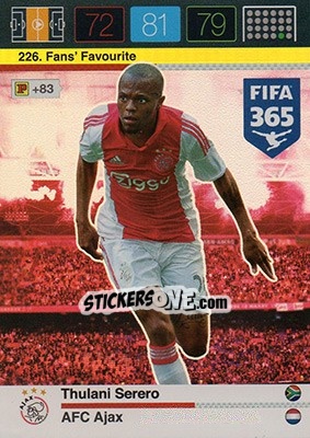 Figurina Thulani Serero - FIFA 365: 2015-2016. Adrenalyn XL - Panini