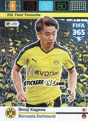 Figurina Shinji Kagawa - FIFA 365: 2015-2016. Adrenalyn XL - Panini