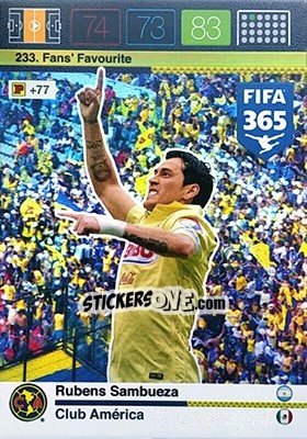 Sticker Rubens Sambueza - FIFA 365: 2015-2016. Adrenalyn XL - Panini