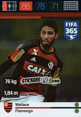Sticker Wallace - FIFA 365: 2015-2016. Adrenalyn XL n. 252 - Panini