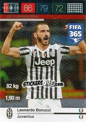 Sticker Leonardo Bonucci - FIFA 365: 2015-2016. Adrenalyn XL - Panini