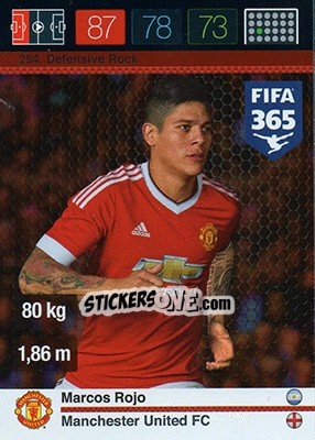 Sticker Marcos Rojo - FIFA 365: 2015-2016. Adrenalyn XL - Panini